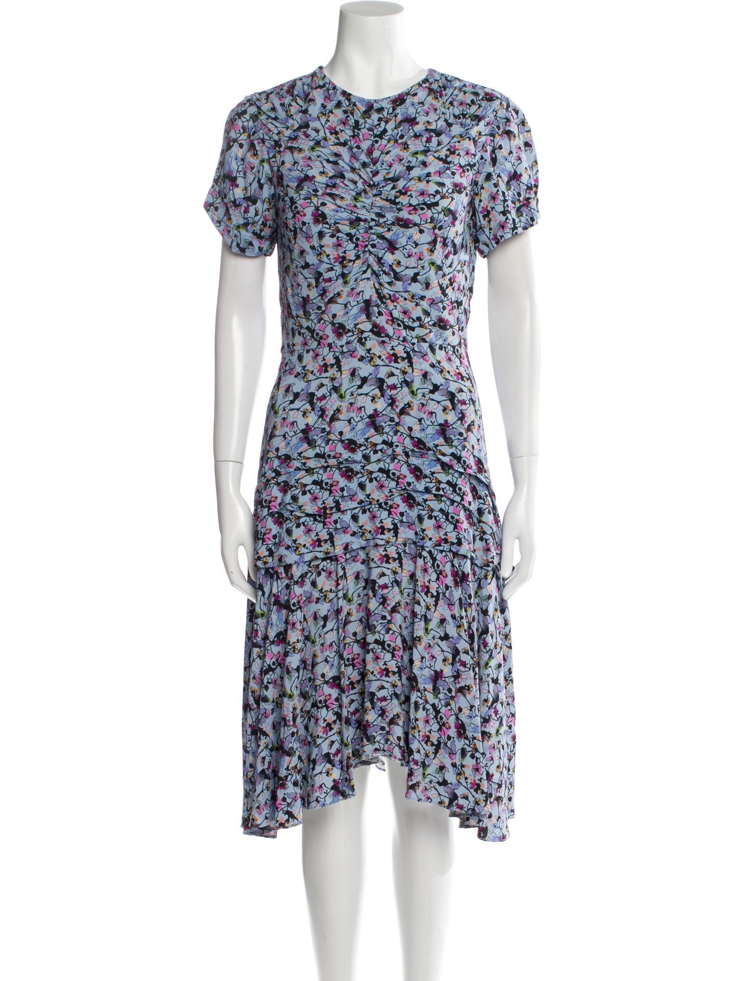 Jason Wu Collection Floral Print Knee-Length Dress