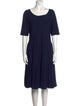Jason Wu Collection Scoop Neck Midi Length Dress