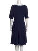 Jason Wu Collection Scoop Neck Midi Length Dress