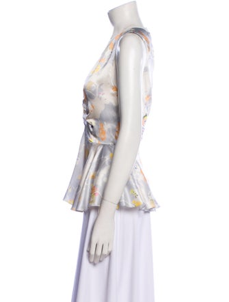 Jason Wu Collection Silk Printed Blouse