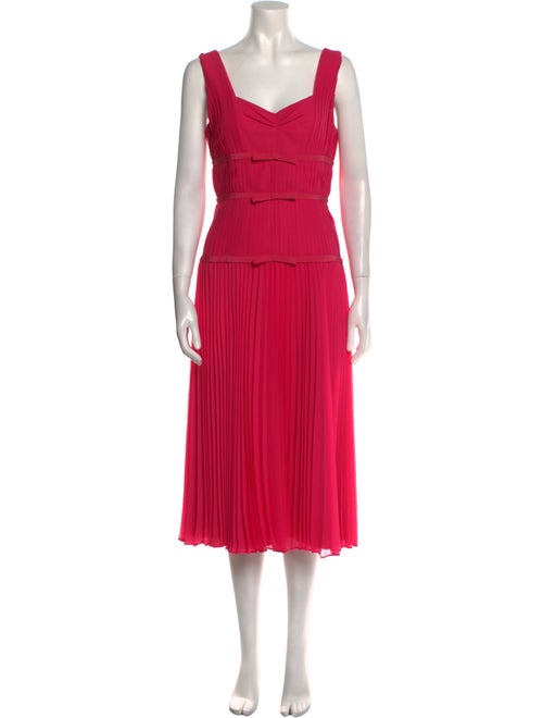 Jason Wu Collection Square Neckline Midi Length Dress