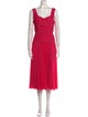 Jason Wu Collection Square Neckline Midi Length Dress