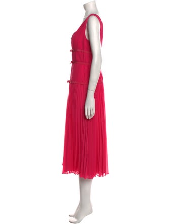Jason Wu Collection Square Neckline Midi Length Dress
