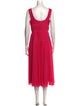 Jason Wu Collection Square Neckline Midi Length Dress