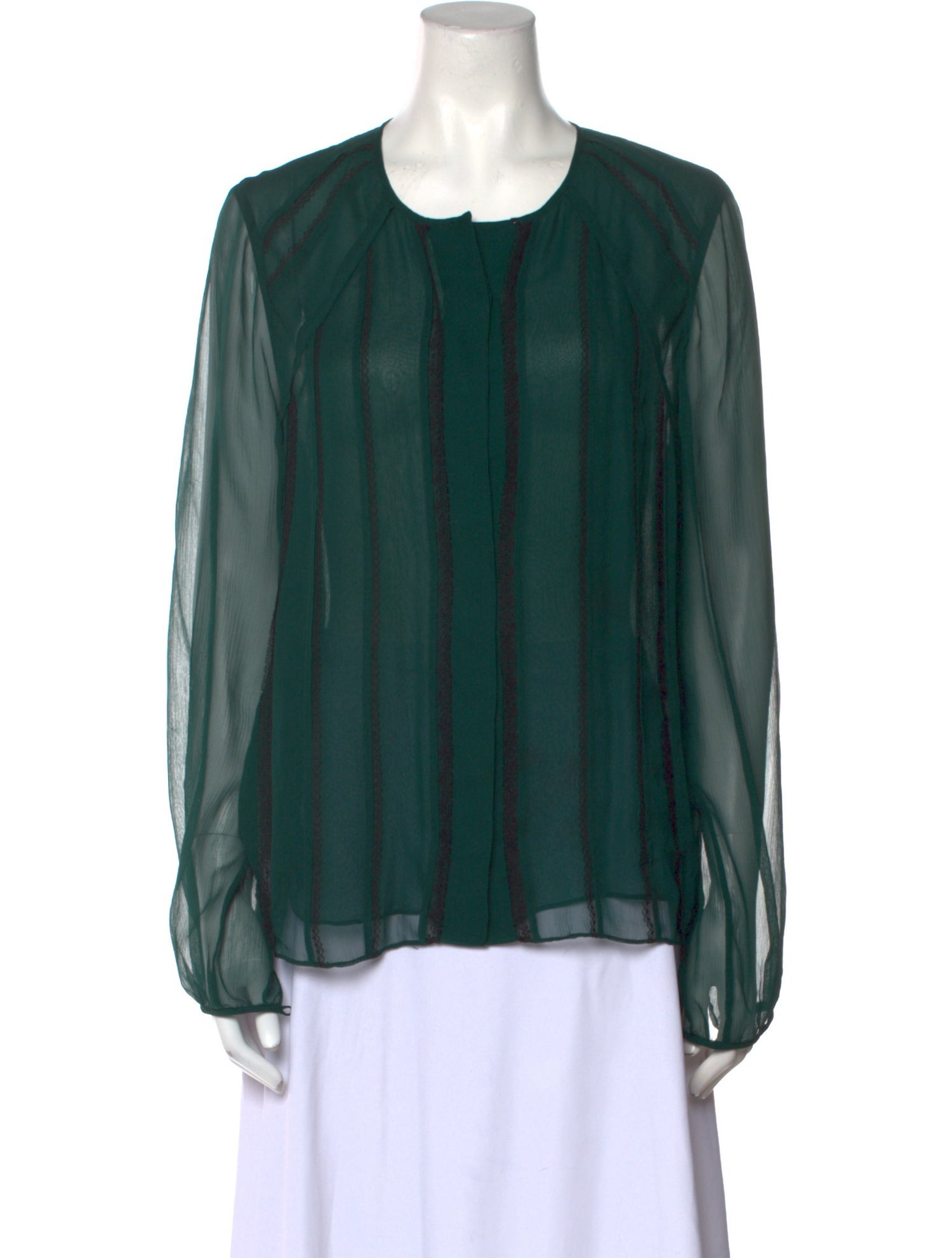 Jason Wu Collection Silk Scoop Neck Blouse