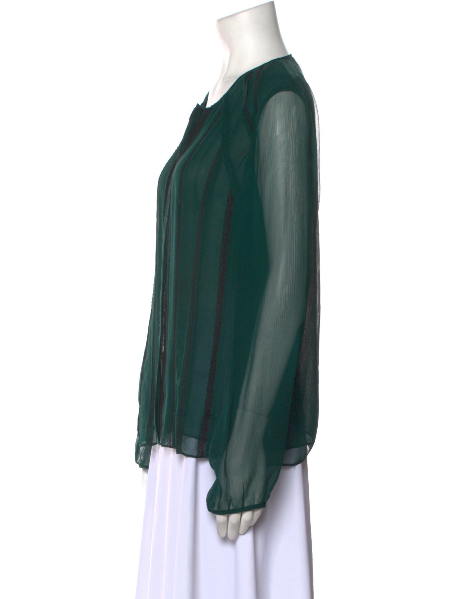 Jason Wu Collection Silk Scoop Neck Blouse