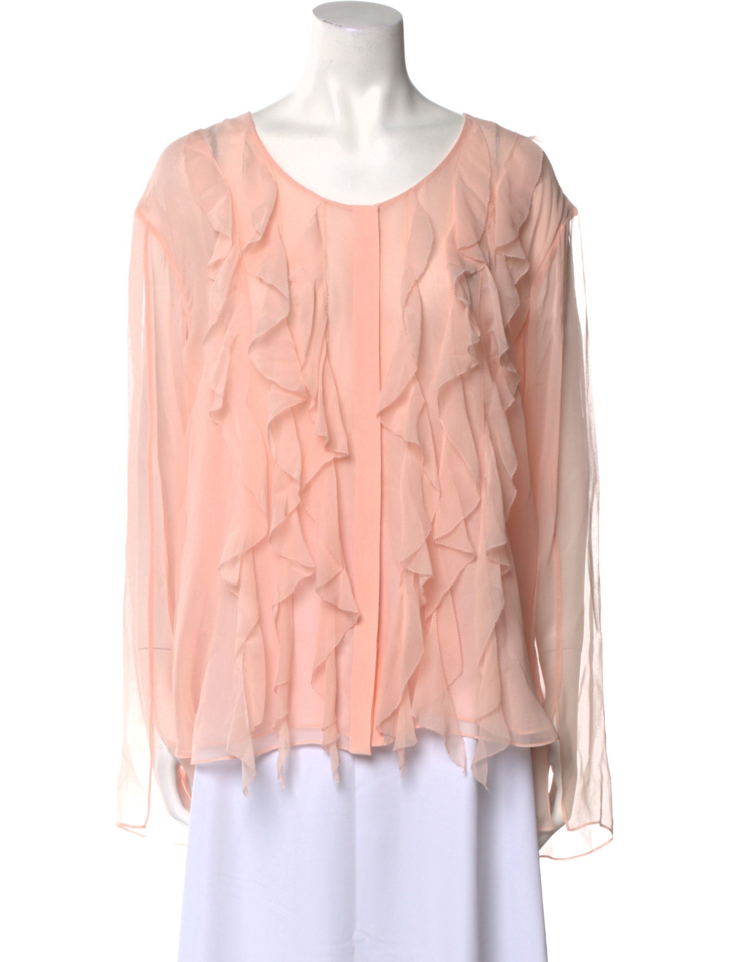 Jason Wu Collection Silk Scoop Neck Blouse