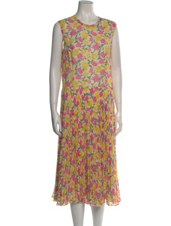 Jason Wu Collection Floral Print Midi Length Dress