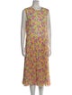 Jason Wu Collection Floral Print Midi Length Dress