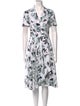 Jason Wu Collection Floral Print Midi Length Dress