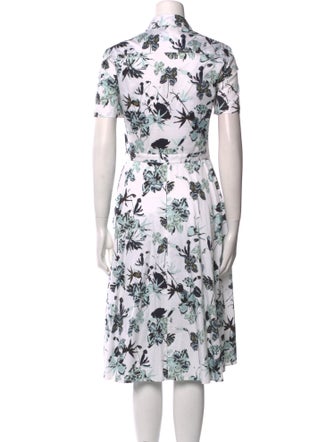 Jason Wu Collection Floral Print Midi Length Dress