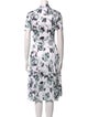 Jason Wu Collection Floral Print Midi Length Dress