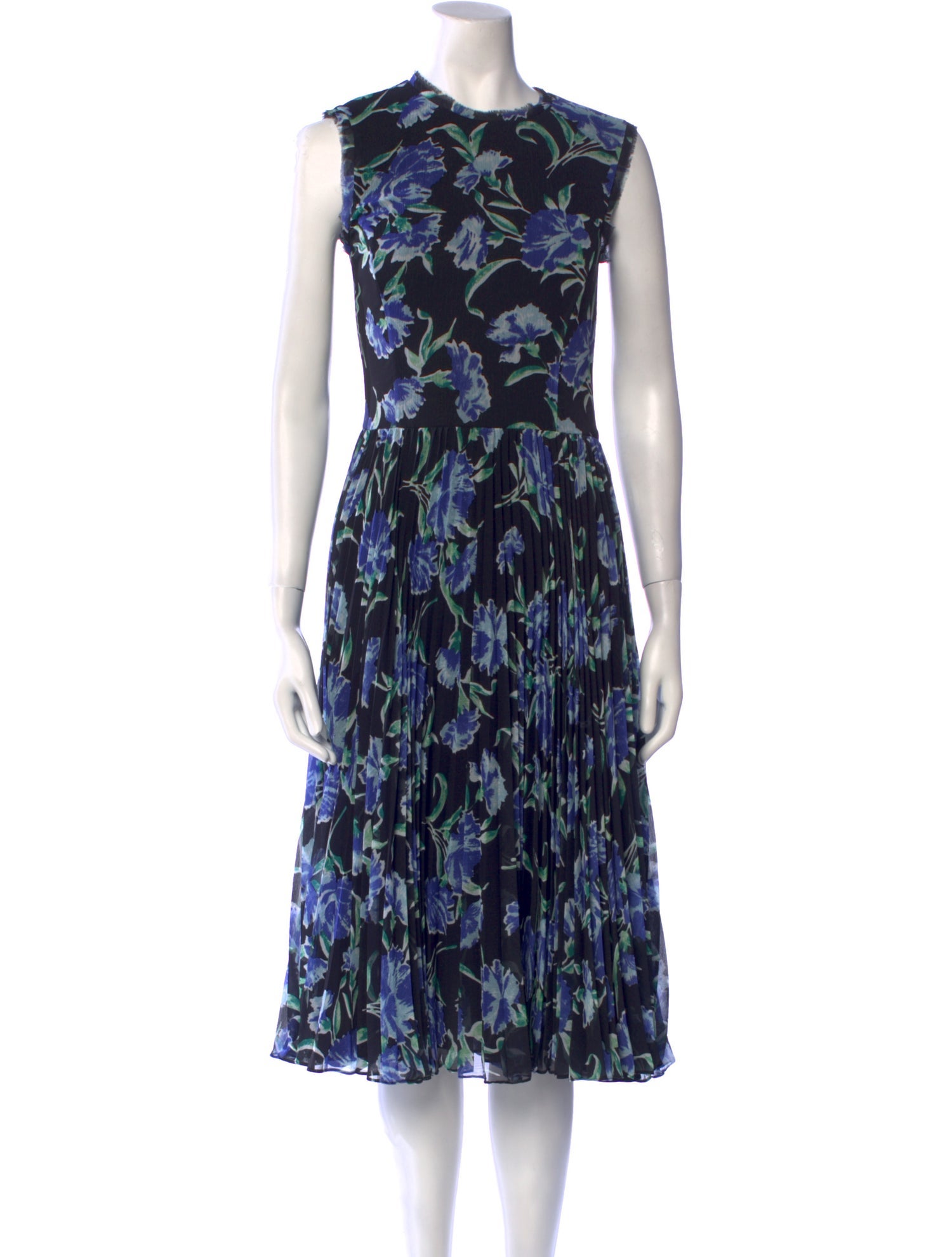 Jason Wu Collection Floral Print Midi Length Dress