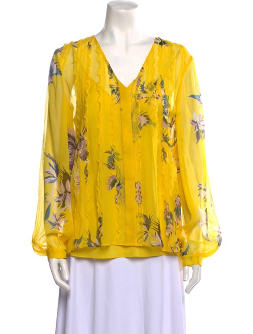 Jason Wu Collection Silk Floral Print Blouse