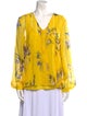 Jason Wu Collection Silk Floral Print Blouse