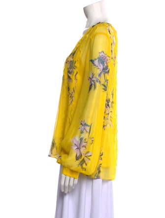 Jason Wu Collection Silk Floral Print Blouse