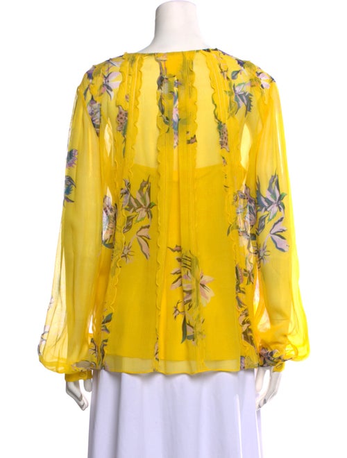 Jason Wu Collection Silk Floral Print Blouse