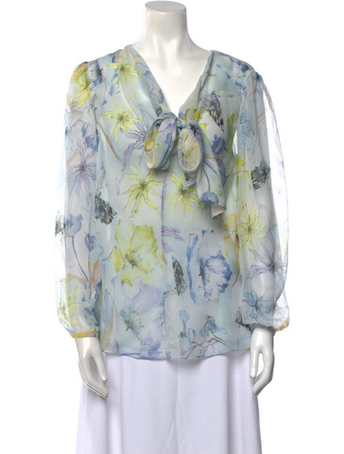 Jason Wu Collection Silk Floral Print Blouse