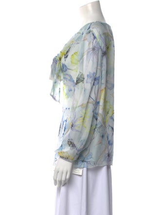 Jason Wu Collection Silk Floral Print Blouse