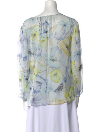 Jason Wu Collection Silk Floral Print Blouse