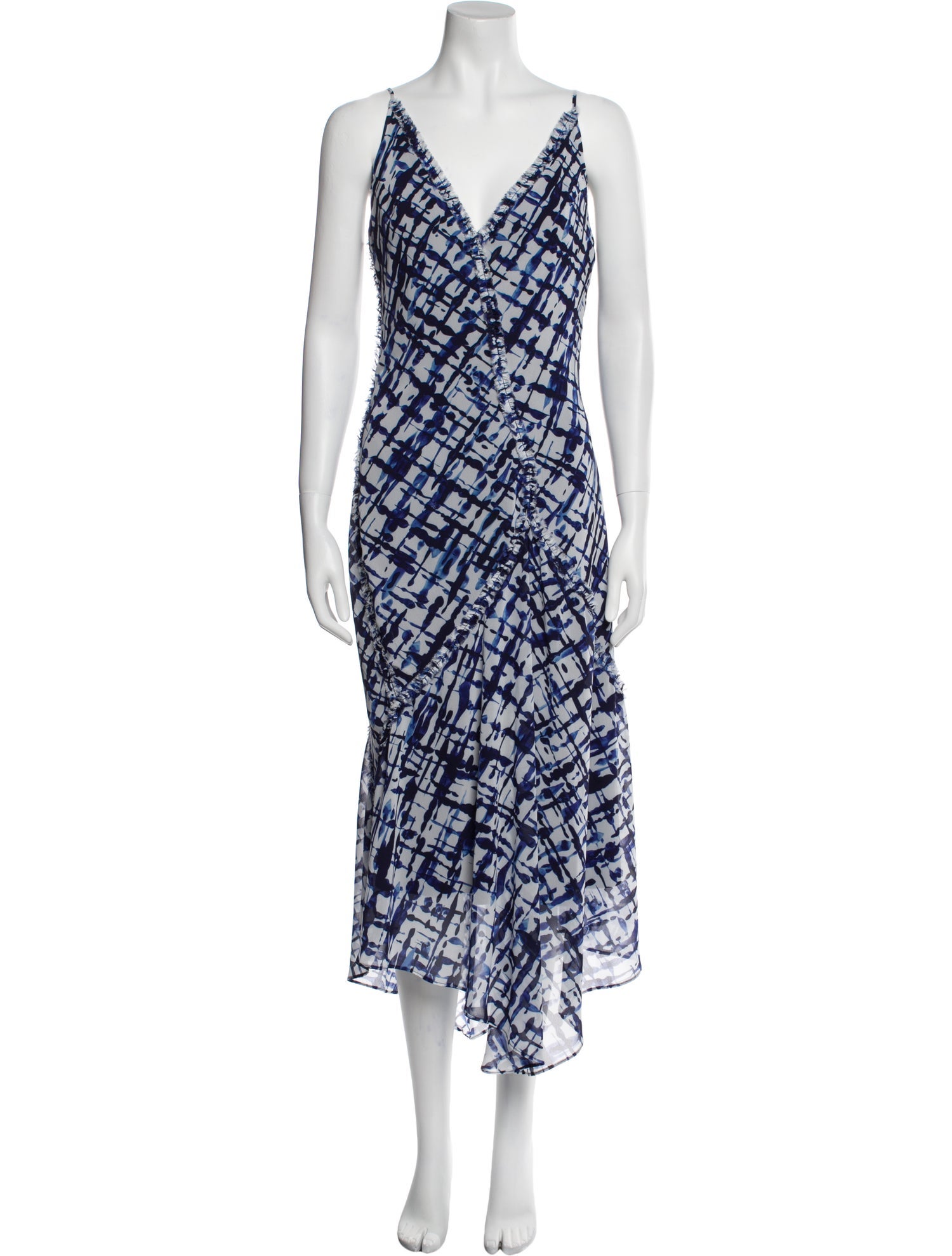 Jason Wu Collection Printed Midi Length Dress