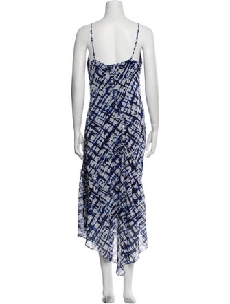 Jason Wu Collection Printed Midi Length Dress