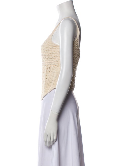 Jason Wu Collection Scoop Neck Sleeveless Crop Top