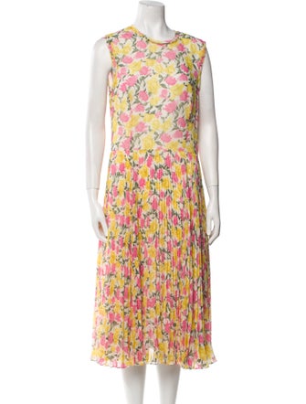 Jason Wu Collection Floral Print Midi Length Dress