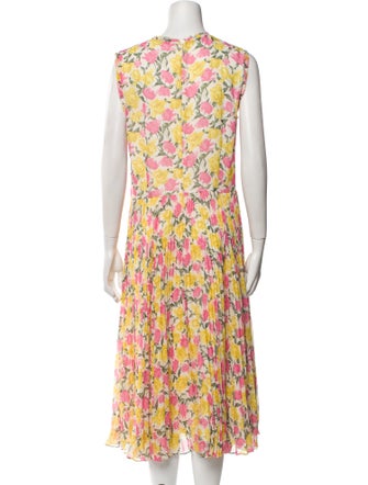 Jason Wu Collection Floral Print Midi Length Dress