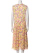 Jason Wu Collection Floral Print Midi Length Dress
