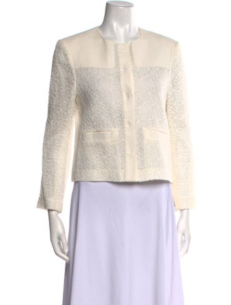 Jason Wu Collection Printed Crew Neck Crop Top