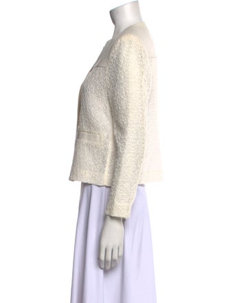 Jason Wu Collection Printed Crew Neck Crop Top