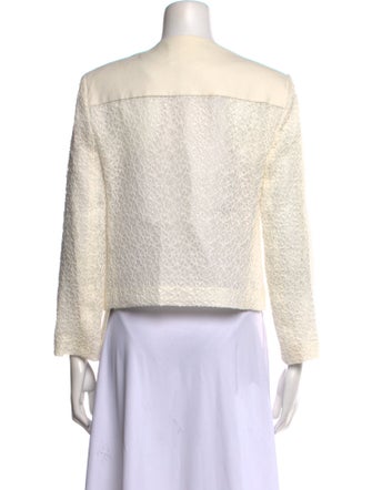Jason Wu Collection Printed Crew Neck Crop Top