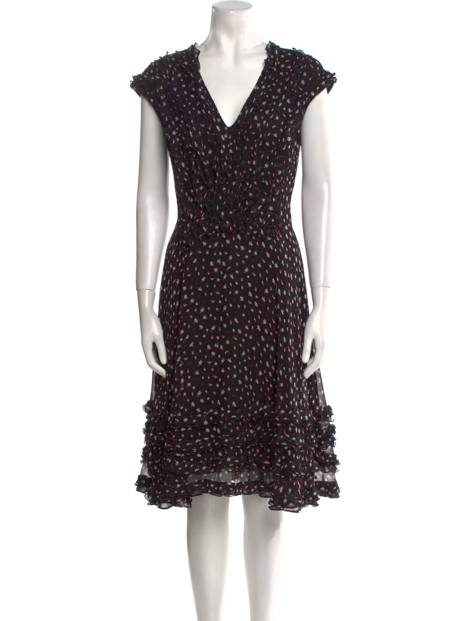 Jason Wu Collection Silk Midi Length Dress