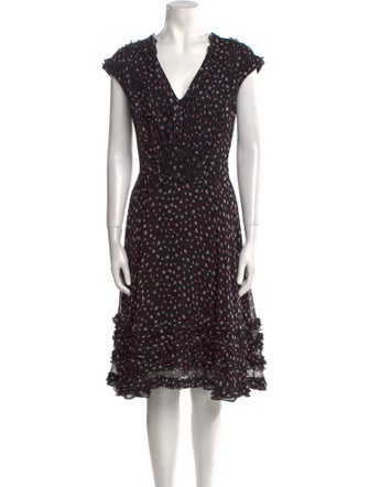 Jason Wu Collection Silk Midi Length Dress