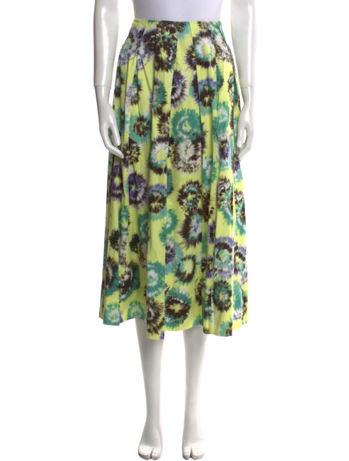 Jason Wu Collection Tie-Dye Print Midi Length Skirt