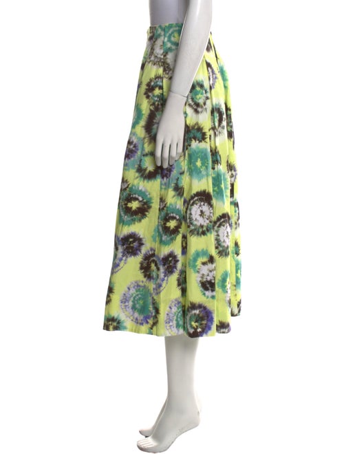 Jason Wu Collection Tie-Dye Print Midi Length Skirt