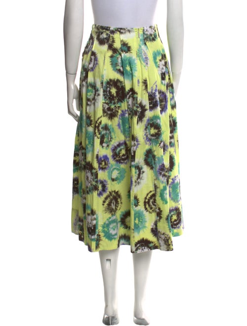 Jason Wu Collection Tie-Dye Print Midi Length Skirt