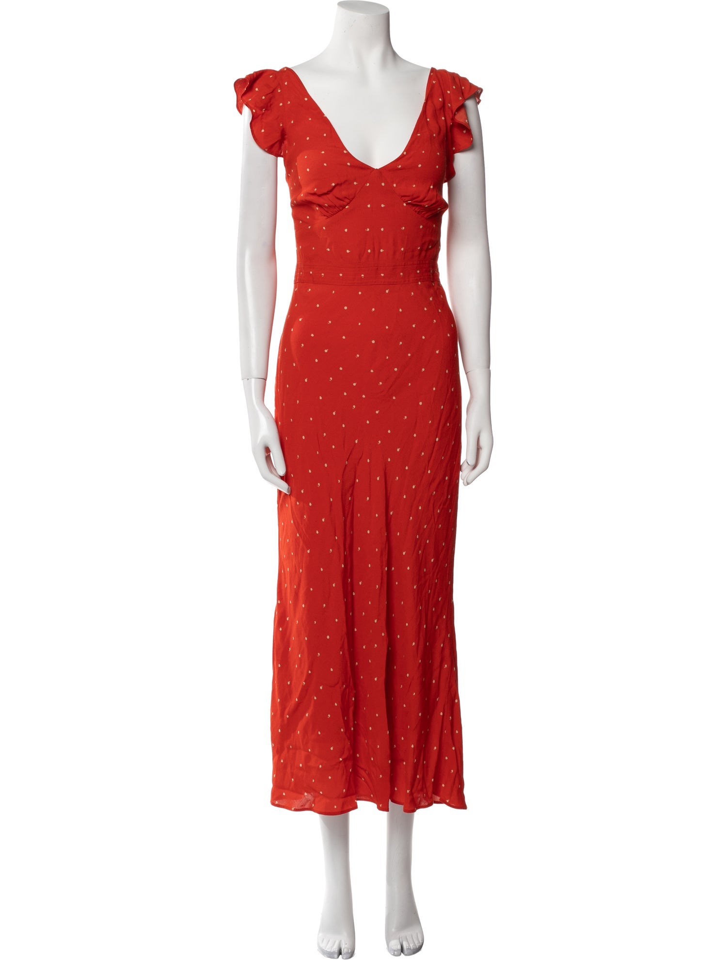 Jason Wu Collection Polka Dot Print Long Dress