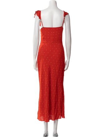 Jason Wu Collection Polka Dot Print Long Dress