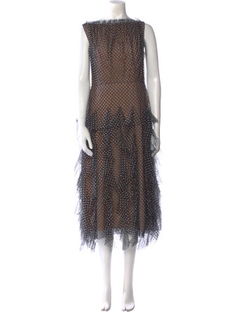 Jason Wu Collection Printed Midi Length Dress