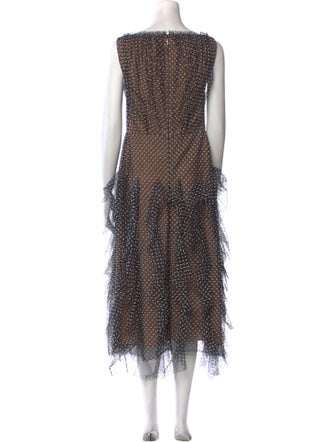 Jason Wu Collection Printed Midi Length Dress