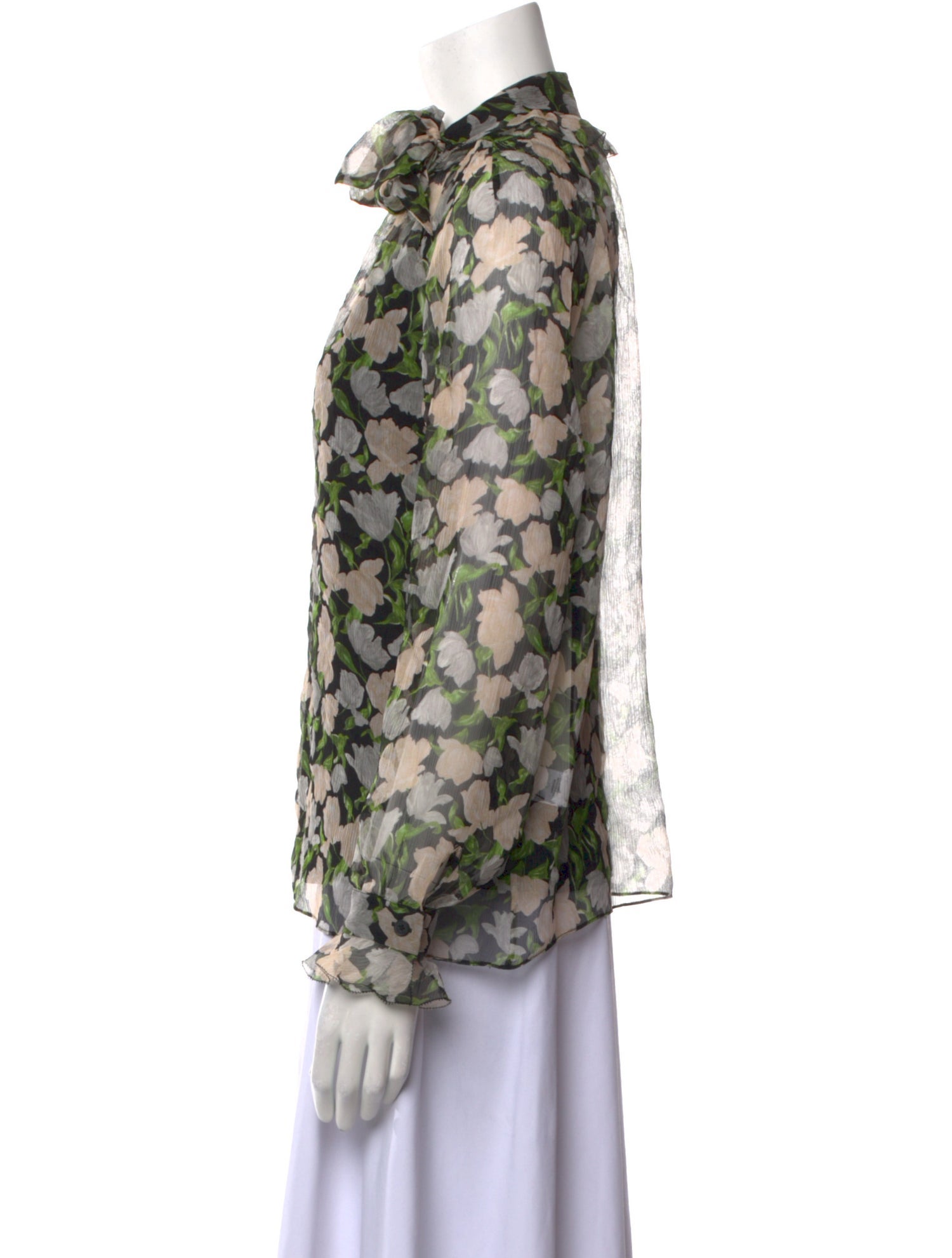 Jason Wu Collection Silk Floral Print Blouse