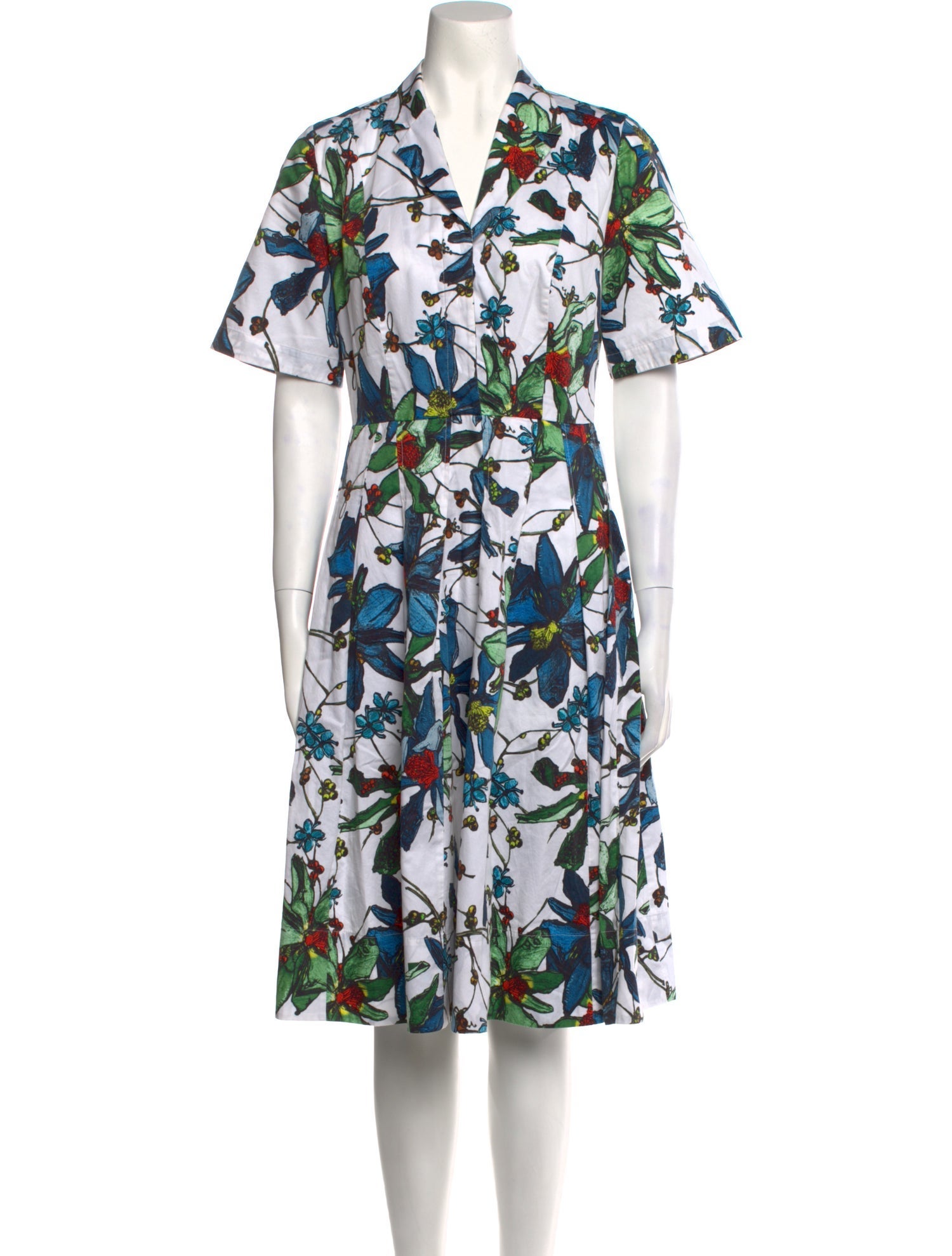 Jason Wu Collection Floral Print Knee-Length Dress
