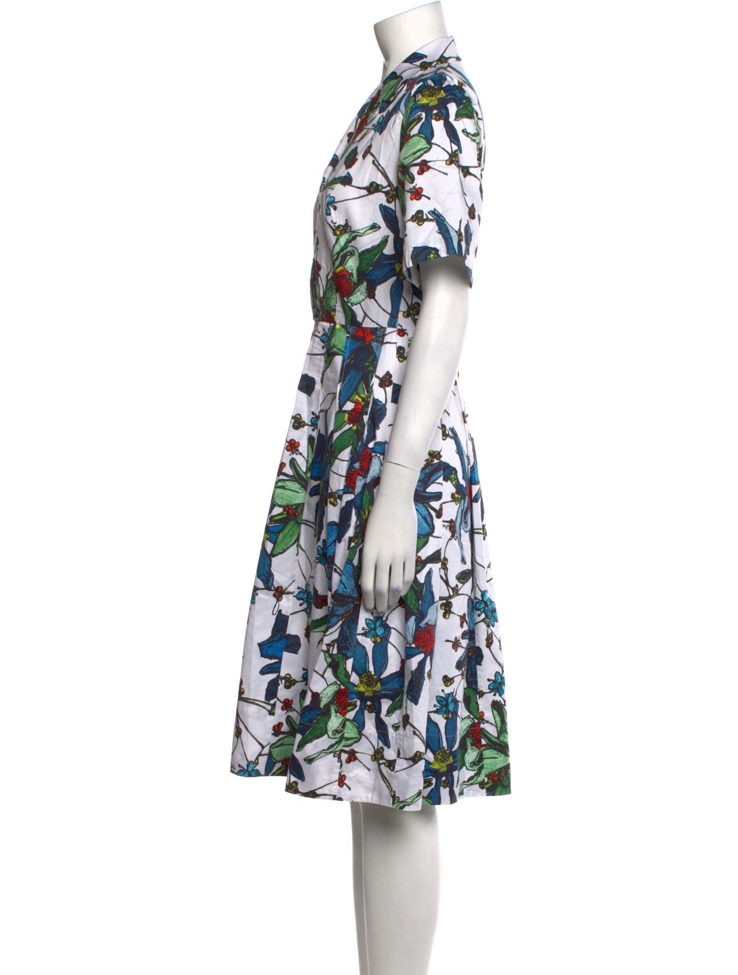 Jason Wu Collection Floral Print Knee-Length Dress