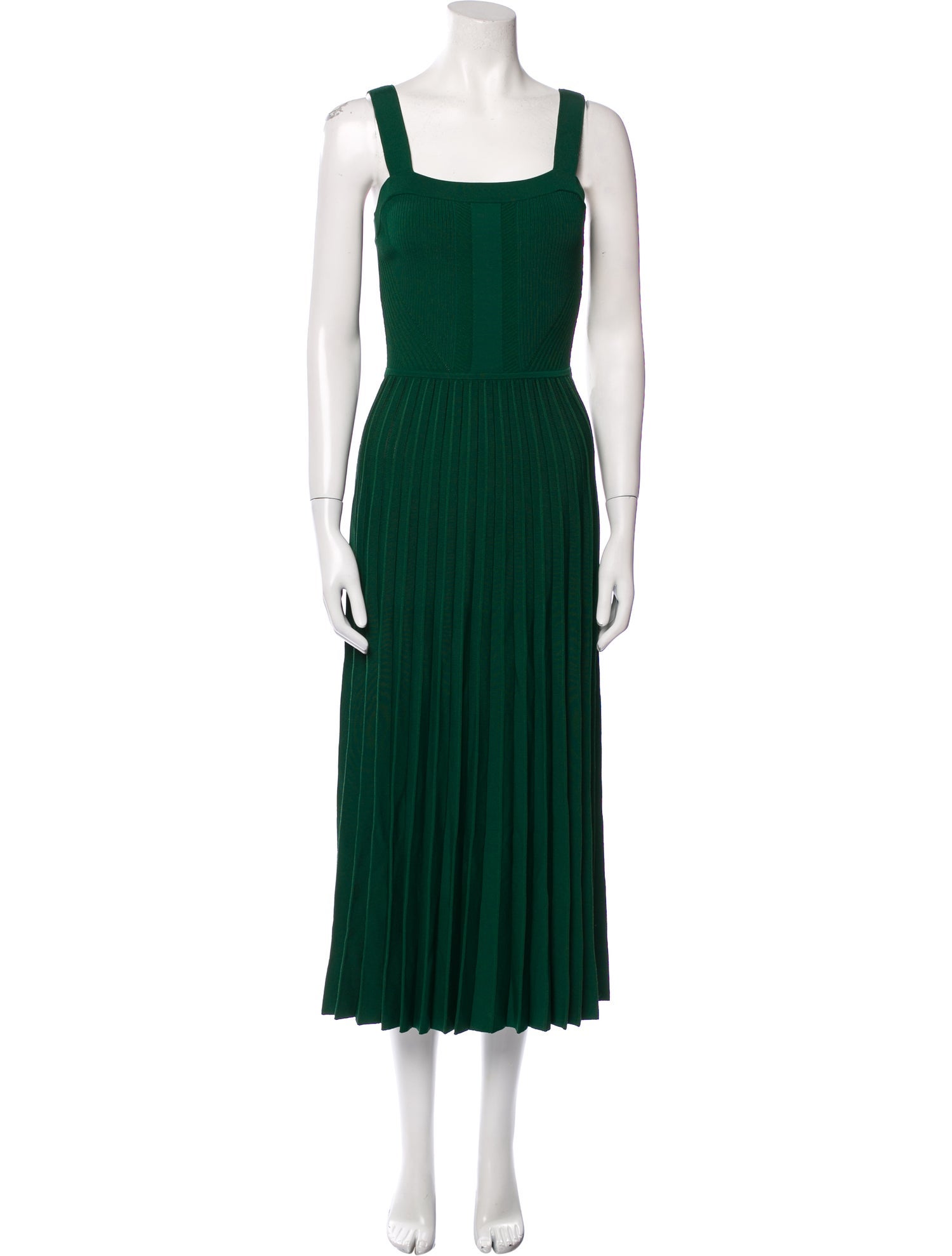 Jason Wu Collection Square Neckline Midi Length Dress