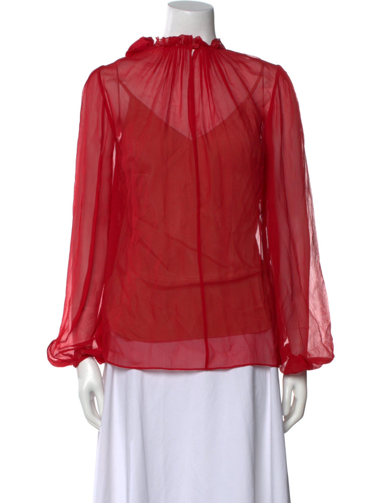 Jason Wu Collection Silk Lace Pattern Blouse