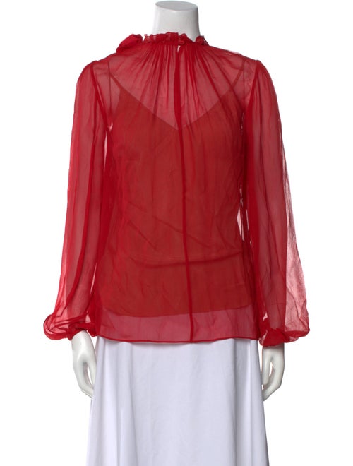 Jason Wu Collection Silk Lace Pattern Blouse