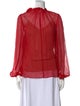 Jason Wu Collection Silk Lace Pattern Blouse