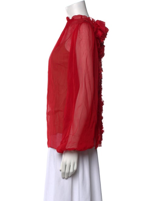 Jason Wu Collection Silk Lace Pattern Blouse